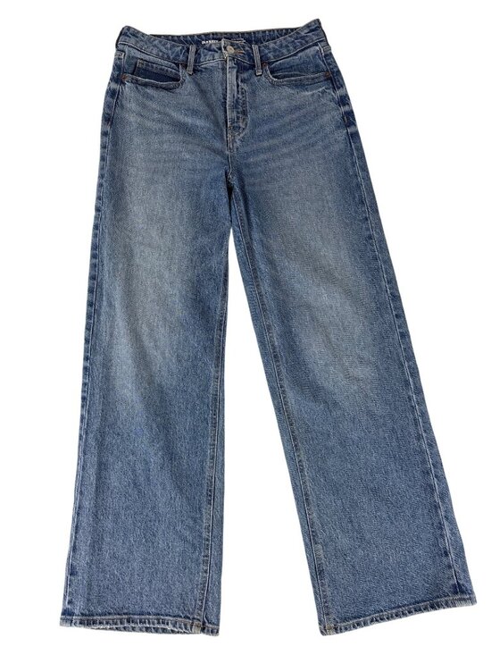 Old Navy Denim - Old Navy Extra High-Rise Sky-Hi Wide Leg Baggy Jeans Medium Wash Denim Size 6